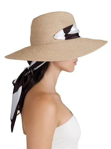 Eugenia Kim Women's Cassidy Scarf-Detail Packable Wide-Brim Fedora | Thumbnail 7 Eugenia Kim Women's Cassidy Scarf-Detail Packable Wide-Brim Fedora | Thumbnail 7