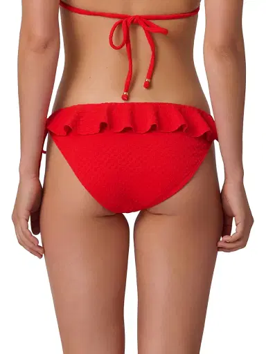 Shoshanna Women's Ruffled Bikini Bottom - Vermilion | Thumbnail 3