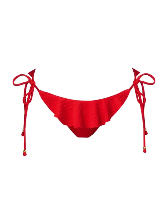 Shoshanna Women's Ruffled Bikini Bottom - Vermilion