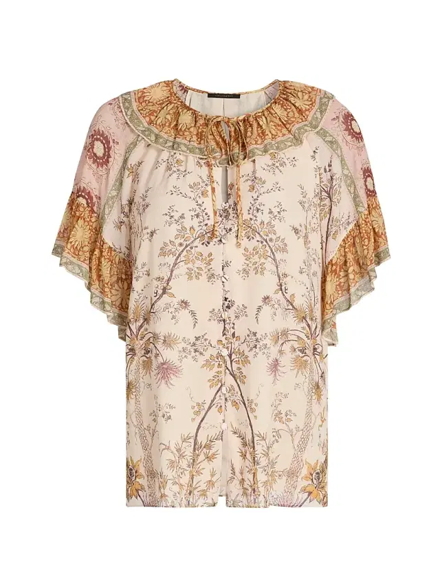 Kobi Halperin Women's Verity Printed Tunic Blouse - Honey Multi