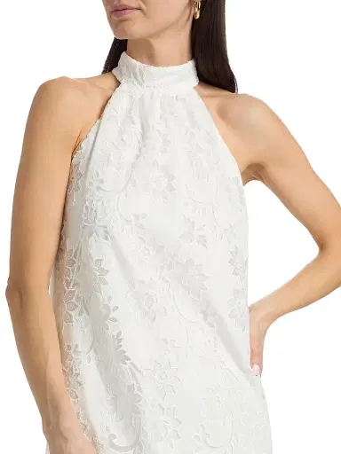 Ungaro Women's Meadow Floral Lace Halter Maxi Dress | Thumbnail 6