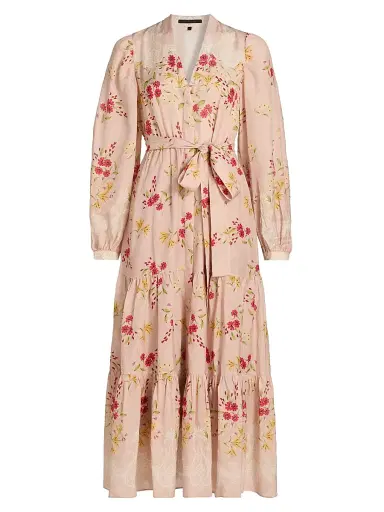 Kobi Halperin Women's Noora Floral Tiered Midi-Dress | Thumbnail 1