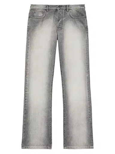 Off-White Men's Diagonal Embroidery Slim Relaxed-Fit Jeans - Sun Faded Grey - Size 34 | Thumbnail 1
