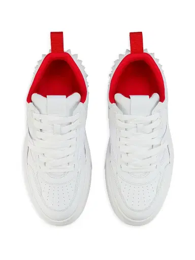Christian Louboutin Men's Astroloubi Low-Top Sneakers - White | Thumbnail 4