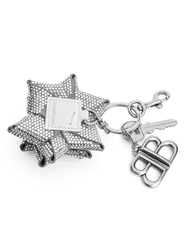 Balenciaga Men's Charm Keychain Gifting Bow - Crystal | Thumbnail 2 Balenciaga Men's Charm Keychain Gifting Bow - Crystal | Thumbnail 2