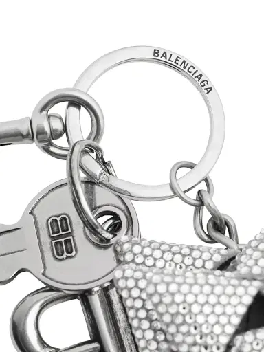 Balenciaga Men's Charm Keychain Gifting Bow - Crystal | Thumbnail 4 Balenciaga Men's Charm Keychain Gifting Bow - Crystal | Thumbnail 4