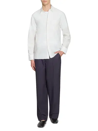 OFFICINE GÉNÉRALE Men's Nash Piedye Straight-Leg Trousers - Navy Ink - Size 40 | Thumbnail 2 OFFICINE GÉNÉRALE Men's Nash Piedye Straight-Leg Trousers - Navy Ink - Size 40 | Thumbnail 2