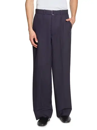 OFFICINE GÉNÉRALE Men's Nash Piedye Straight-Leg Trousers - Navy Ink - Size 40 | Thumbnail 3 OFFICINE GÉNÉRALE Men's Nash Piedye Straight-Leg Trousers - Navy Ink - Size 40 | Thumbnail 3