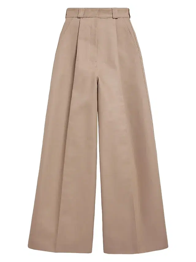 Balenciaga Women's High-Waist Pants - Dune