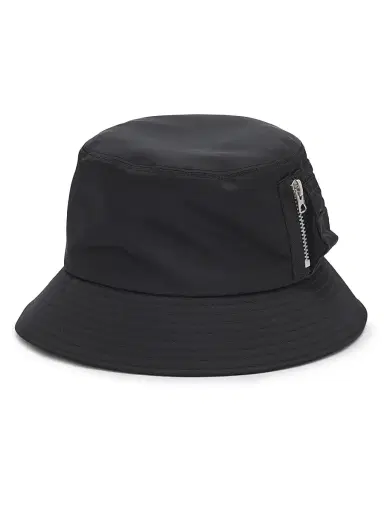 Sacai Men's Pocket Nylon Twill Hat - Black - Size Large | Thumbnail 1