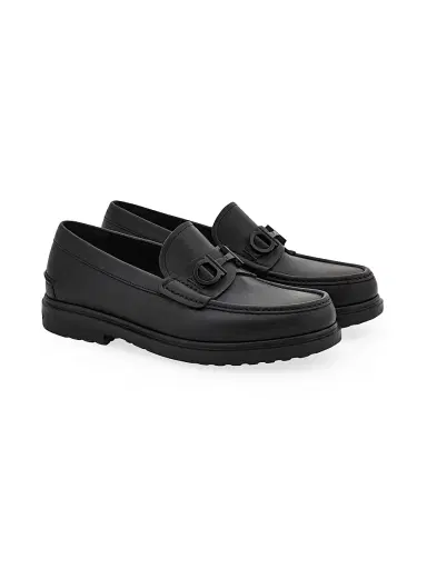 Ferragamo Men's Tobias Gancini Leather Loafers | Thumbnail 2 Ferragamo Men's Tobias Gancini Leather Loafers | Thumbnail 2