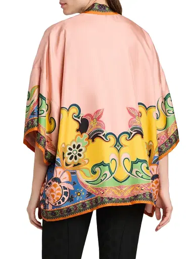 Etro Women's Kesa Printed Open-Front Jacket | Thumbnail 5 Etro Women's Kesa Printed Open-Front Jacket | Thumbnail 5