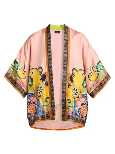 Etro Women's Kesa Printed Open-Front Jacket | Thumbnail 1 Etro Women's Kesa Printed Open-Front Jacket | Thumbnail 1