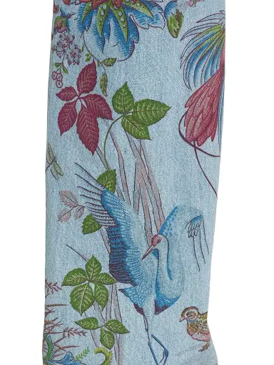 Etro Women's Floral-Embroidered Flared Jeans - Stampa Bianco | Thumbnail 7