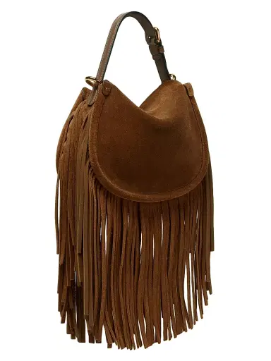 Etro Women's Pony Fringe Suede Crossbody Bag - Sand | Thumbnail 5