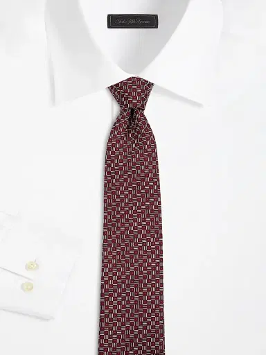 Emporio Armani Men's Geometric Silk Tie | Thumbnail 2 Emporio Armani Men's Geometric Silk Tie | Thumbnail 2