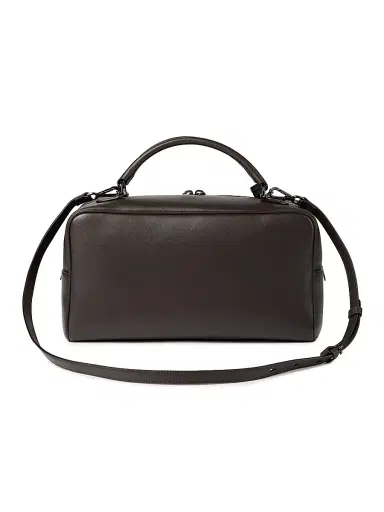 Brunello Cucinelli Women's Explorer Boston Top Handle Bag in Glossy Nappa Leather - Rust Brown | Thumbnail 3 Brunello Cucinelli Women's Explorer Boston Top Handle Bag in Glossy Nappa Leather - Rust Brown | Thumbnail 3