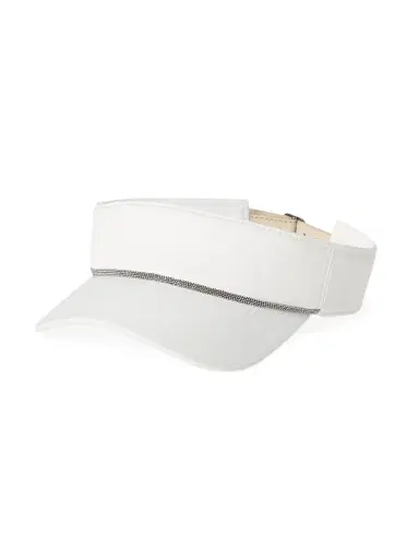 Brunello Cucinelli Women's Nylon Visor with Shiny Band | Thumbnail 1 Brunello Cucinelli Women's Nylon Visor with Shiny Band | Thumbnail 1
