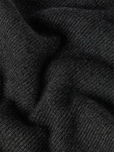 Brunello Cucinelli Women's Cashmere English Rib Knit Scarf - Lignite | Thumbnail 4