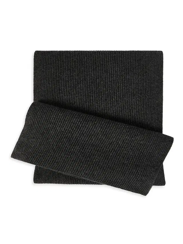 Brunello Cucinelli Women's Cashmere English Rib Knit Scarf - Lignite