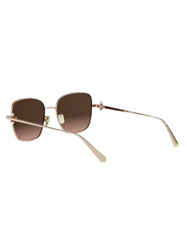 Dior Women's Tribales S1U 55MM Square Sunglasses - Gold Brown | Thumbnail 4
