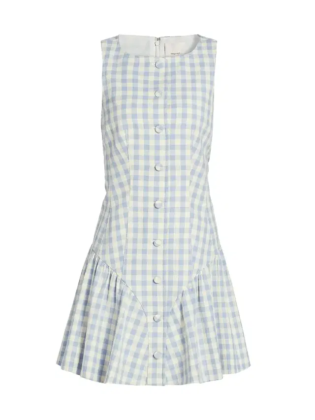 Cinq à Sept Women's Royce Gingham Minidress - Lilac Opal