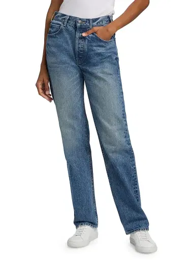 Nili Lotan Women's Briana Slim-Straight Jeans - Rosebowl Wash - Size 32 | Thumbnail 3