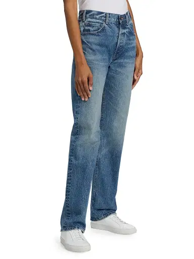 Nili Lotan Women's Briana Slim-Straight Jeans - Rosebowl Wash - Size 32 | Thumbnail 4