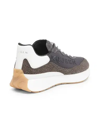 Alexander McQueen Men's Sprint Runner Low-Top Sneakers - Grey White - Size 8 | Thumbnail 3 Alexander McQueen Men's Sprint Runner Low-Top Sneakers - Grey White - Size 8 | Thumbnail 3