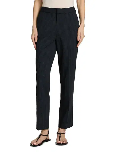 L'AGENCE Women's Rebel Tapered Trousers - Midnight Pinstripe | Thumbnail 3 L'AGENCE Women's Rebel Tapered Trousers - Midnight Pinstripe | Thumbnail 3