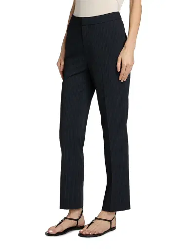 L'AGENCE Women's Rebel Tapered Trousers - Midnight Pinstripe | Thumbnail 4 L'AGENCE Women's Rebel Tapered Trousers - Midnight Pinstripe | Thumbnail 4