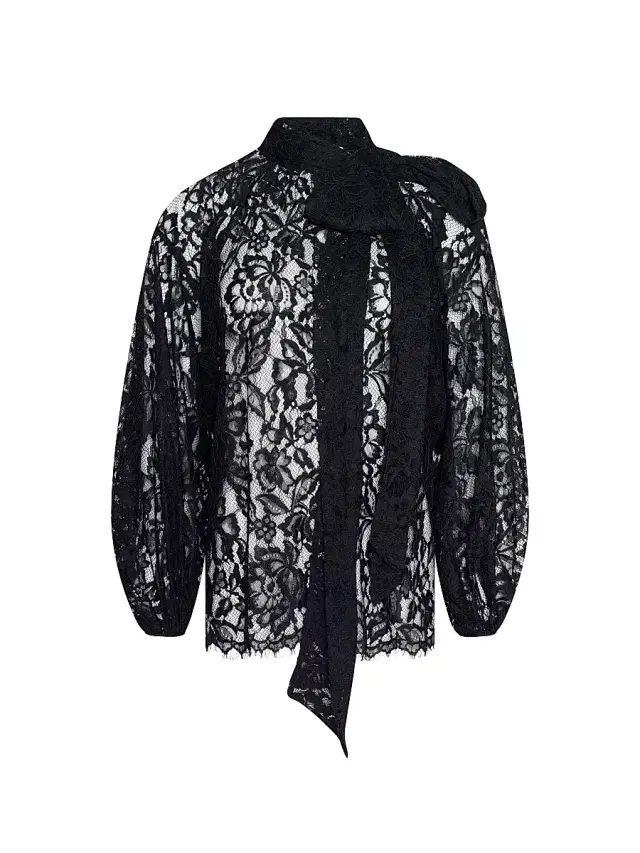 Women's Rhett Oversized Lace Blouse - Black