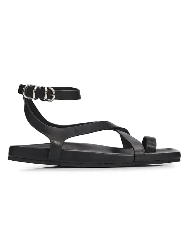 rag & bone Women's Rue Leather Sandals - Black