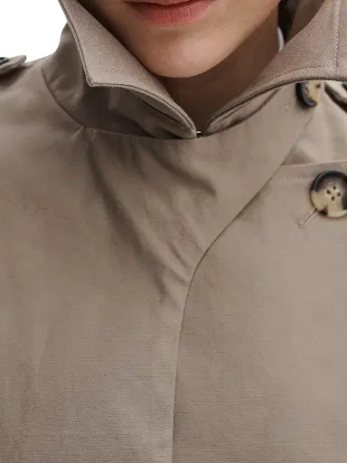 rag & bone Women's Jamie Crop Trench Jacket - Khaki | Thumbnail 8