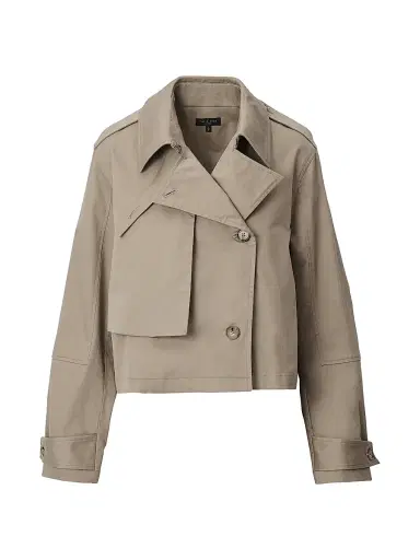 rag & bone Women's Jamie Crop Trench Jacket - Khaki | Thumbnail 1