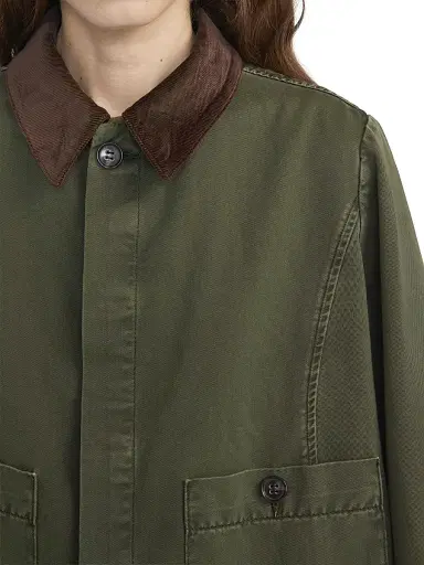 FRAME Women's The Mini Swing Jacket - Military Green | Thumbnail 7 FRAME Women's The Mini Swing Jacket - Military Green | Thumbnail 7