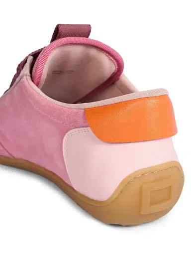 Roger Vivier Women's Viv Cotton-Suede Low-Top Sneakers - Antique Pink | Thumbnail 7