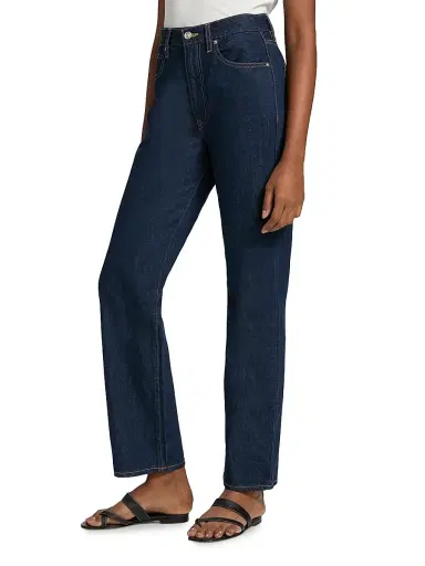 SLVRLAKE Women's London Straight-Leg Jeans - Midnight Mile - Size 32 | Thumbnail 4