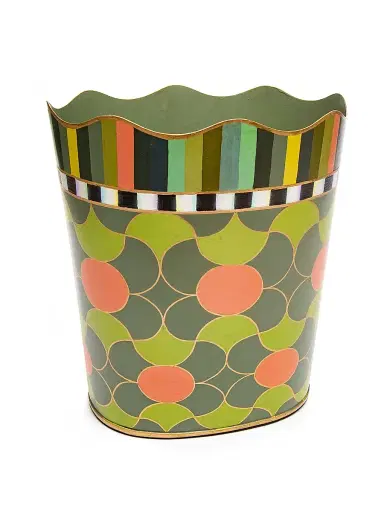 MacKenzie-Childs Lily Pond Iron Waste Bin | Thumbnail 1