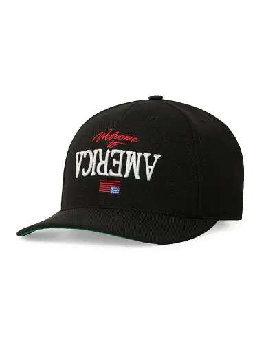 Willy Chavarria Men's Welcome To America Cap - Black | Thumbnail 1