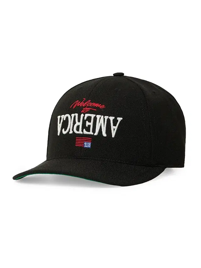 Men's Welcome To America Cap - Black