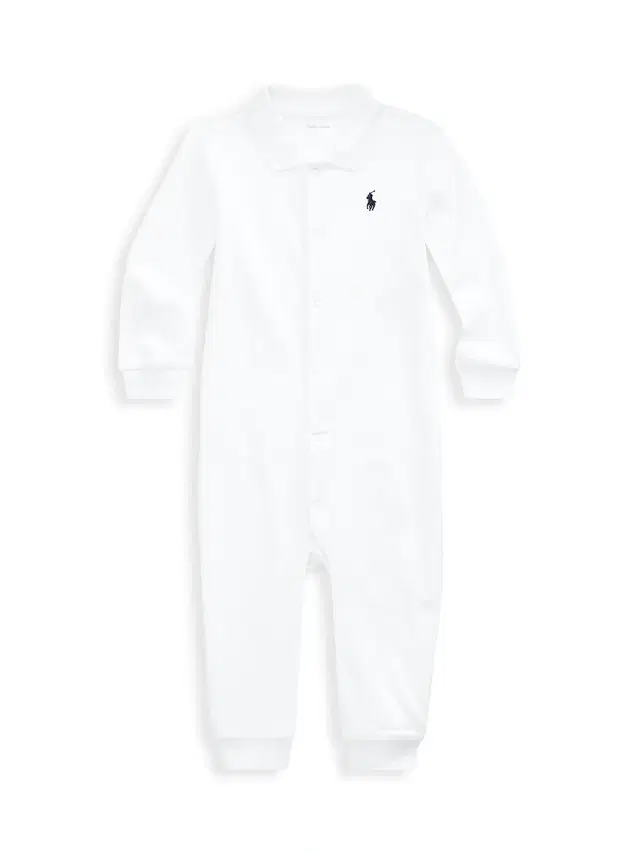 Polo Ralph Lauren Baby Boy's Interlock Classic Coverall - White