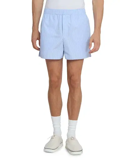 AMI PARIS Men's Striped Cotton Shorts | Thumbnail 3 AMI PARIS Men's Striped Cotton Shorts | Thumbnail 3