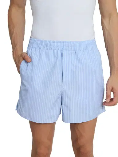 AMI PARIS Men's Striped Cotton Shorts | Thumbnail 6 AMI PARIS Men's Striped Cotton Shorts | Thumbnail 6