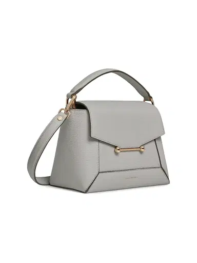 Strathberry Women's Mosaic Leather Top Handle Bag - Marble Grey | Thumbnail 5