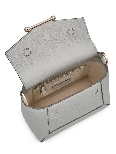 Strathberry Women's Mosaic Leather Top Handle Bag - Marble Grey | Thumbnail 6