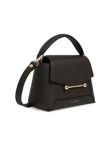 Strathberry Women's Mosaic Leather Nano Top Handle Bag - Espresso | Thumbnail 5 Strathberry Women's Mosaic Leather Nano Top Handle Bag - Espresso | Thumbnail 5