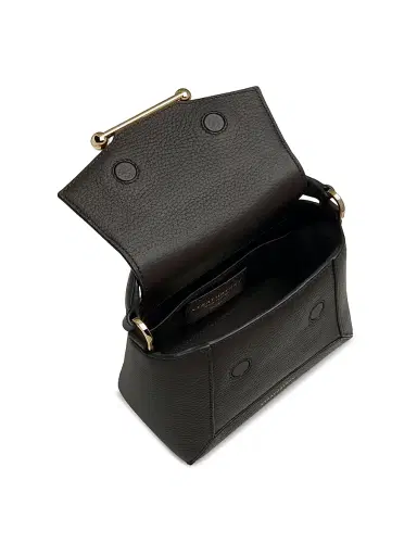 Strathberry Women's Mosaic Leather Nano Top Handle Bag - Espresso | Thumbnail 6 Strathberry Women's Mosaic Leather Nano Top Handle Bag - Espresso | Thumbnail 6