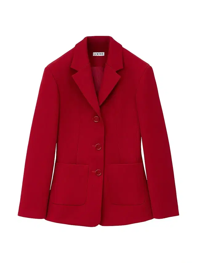 Women's Ponte Single-Breasted Blazer - Red
