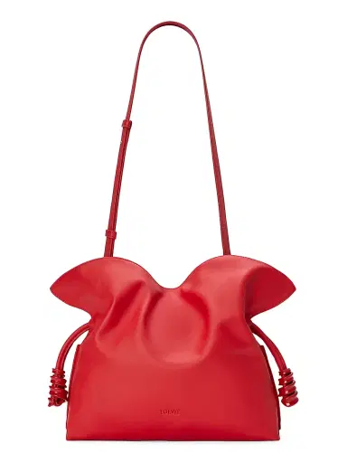Loewe Women's Coil Flamenco Medium Leather Clutch - Scarlet Red | Thumbnail 6 Loewe Women's Coil Flamenco Medium Leather Clutch - Scarlet Red | Thumbnail 6